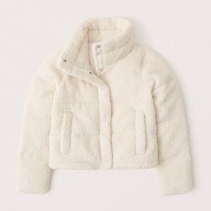 Abercrombie Sherpa Mini Puffer Coat